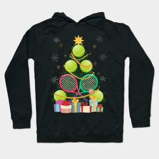 Tennis Christmas Tree Tennis Player Tennis Coach Hoodie